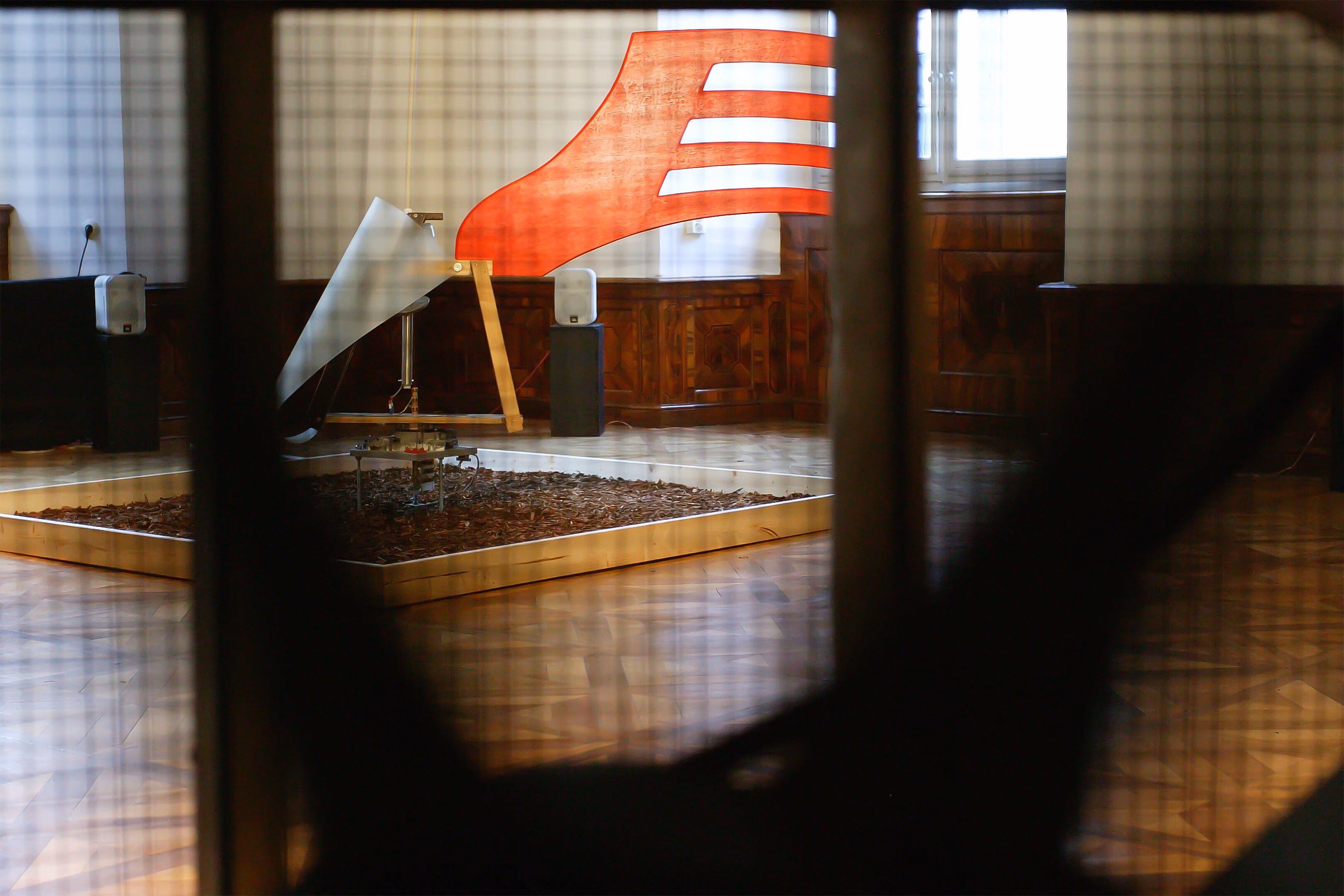 Closeup installation view, Heiligenkreuzerhof Vienna, 2005