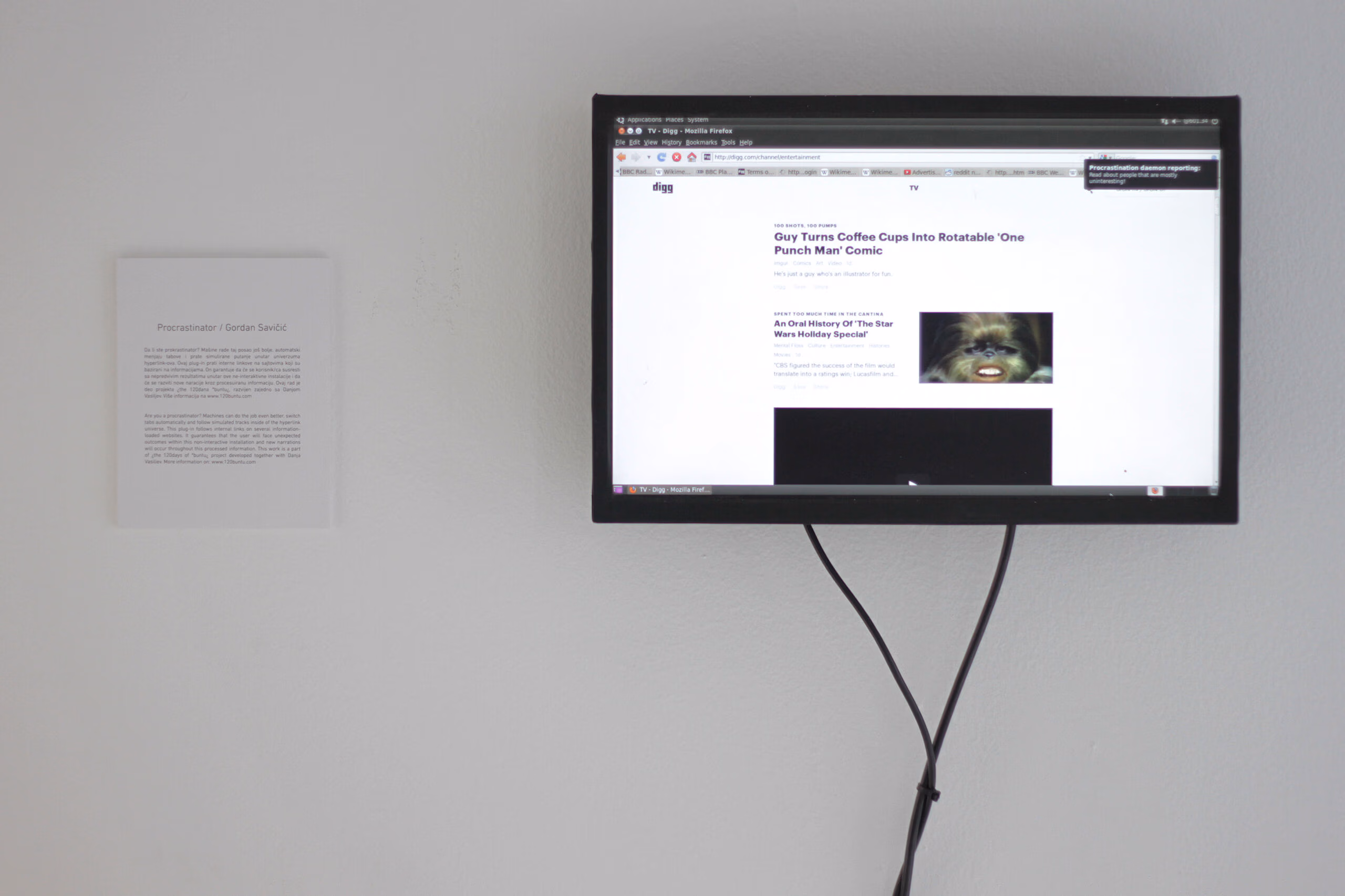 Exhibition view at 'Identify Me' in Belgrade curated by Darija Medić, Photo: Maja Medić, 2016