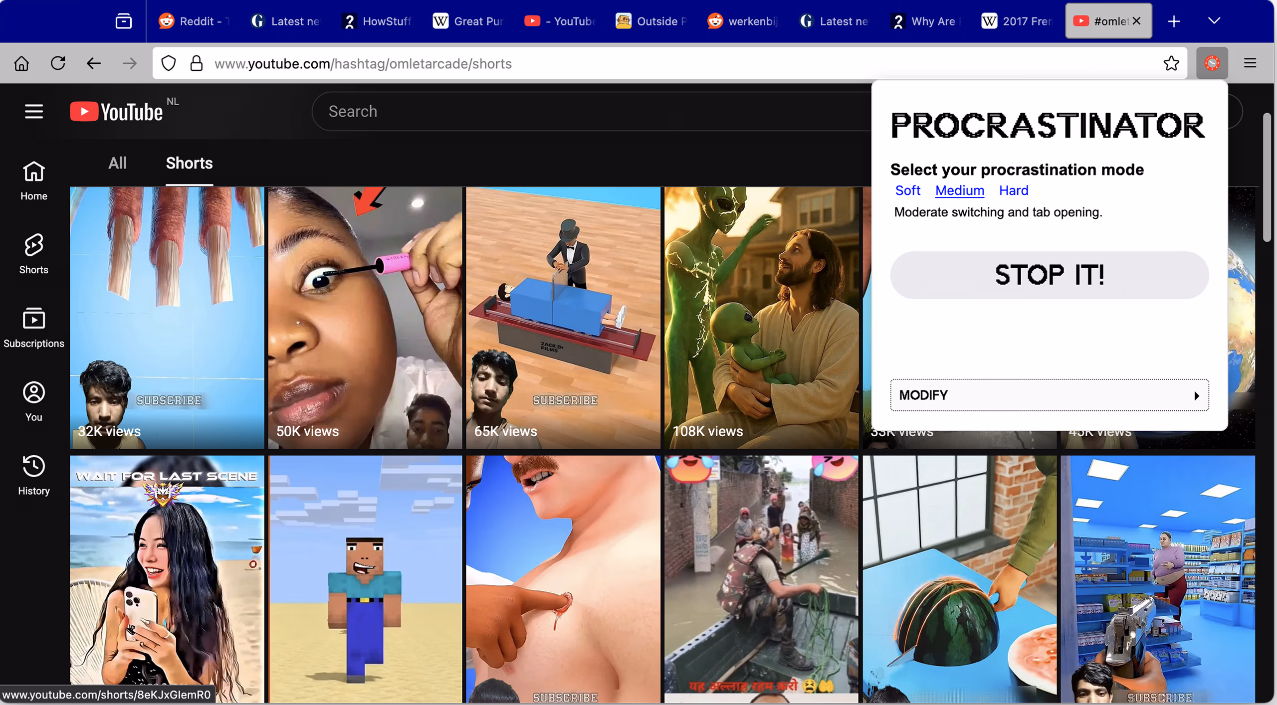 Stop button available!