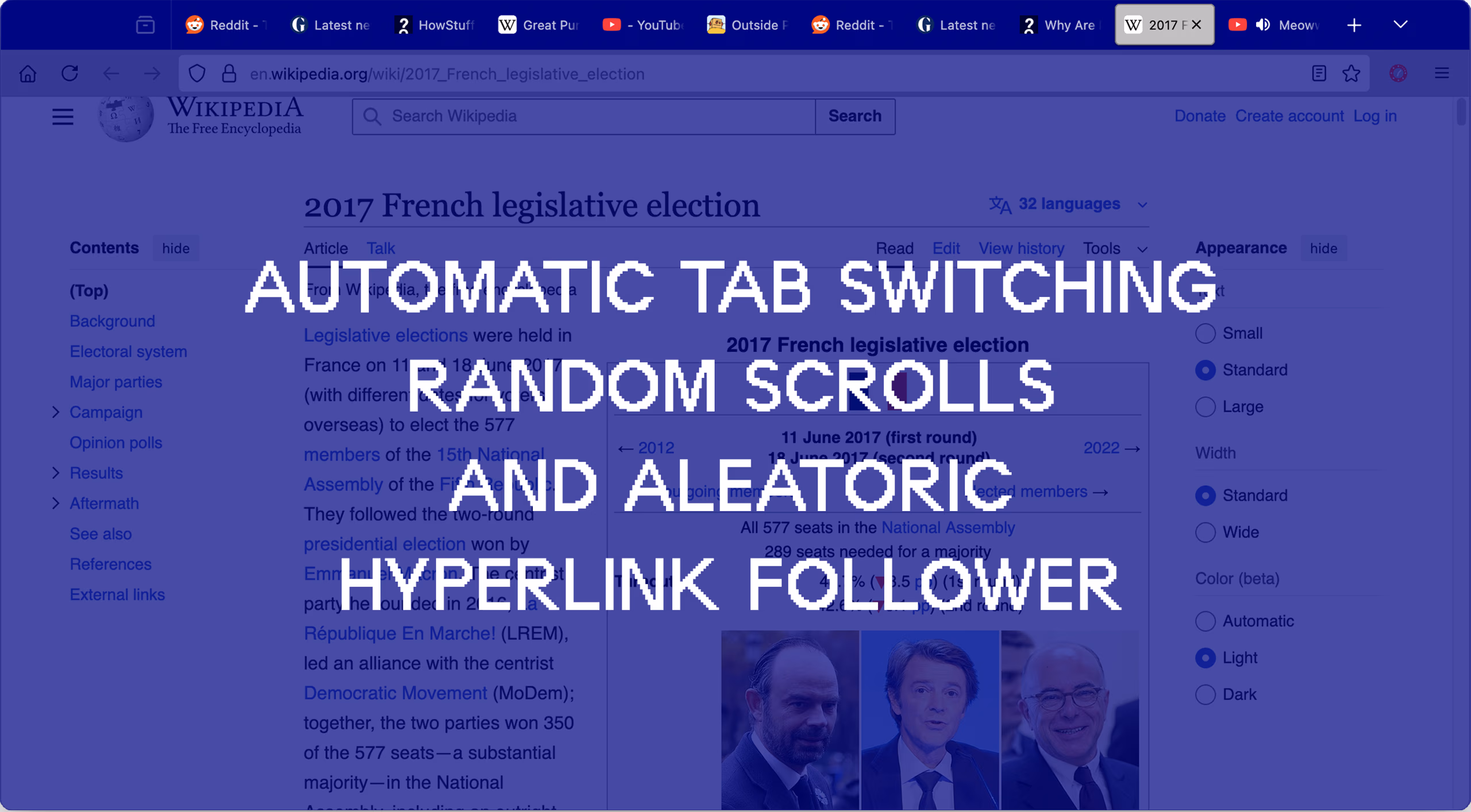 Switches tabs automatically!